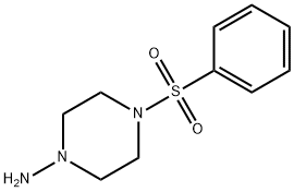 4-BENZENESULFONYL-PIPERAZIN-1-YLAMINE 化学構造式