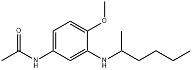 65916-14-5 N-[4-methoxy-3-[(1-methylpentyl)amino]phenyl]acetamide