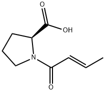 L-Proline, 1-[(2E)-1-oxo-2-butenyl]-,65926-62-7,结构式