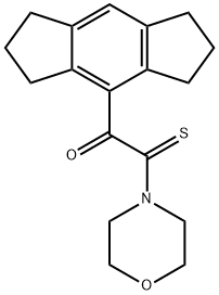 Thiomorpholide of S-hydraindacen-4-ylglyoxylic acid 化学構造式
