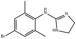 N-(2,6-Dimethyl-4-bromophenyl)-4,5-dihydro-1H-imidazole-2-amine Struktur