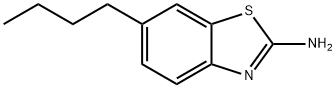 (6-丁基-1,3-苯并噻唑-2-基)胺, 65948-20-1, 结构式
