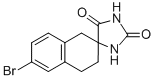 3',4'-DIHYDRO-6'-BROMO-SPIRO[IMIDAZOLIDINE-4,2(1'H)-NAPHTHALENE]-2,5-DIONE Struktur