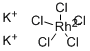 五氯铑(III)酸钾, 65980-75-8, 结构式