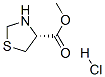 R-噻唑烷-4-羧酸甲酯盐酸盐 结构式