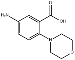 5-AMINO-2-MORPHOLIN-4-YL-BENZOIC ACID 化学構造式