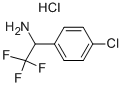 2,2,2-TRIFLUORO-1-(4-CHLORO-PHENYL)-ETHYLAMINE HYDROCHLORIDE 化学構造式