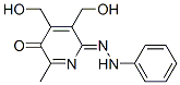 (6Z)-4,5-bis(hydroxymethyl)-2-methyl-6-(phenylhydrazinylidene)pyridin- 3-one Structure