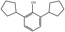 2,6-ジシクロペンチルフェノール 化学構造式
