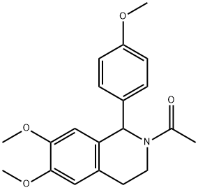 1-[6,7-DIMETHOXY-1-(4-METHOXY-PHENYL)-3,4-DIHYDRO-1H-ISOQUINOLIN-2-YL]-ETHANONE Structure