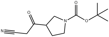 TERT-BUTYL 3-CYANOACETYL-1-PYRROLIDINECARBOXYLATE Struktur