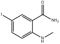 5-Iodo-2-(methylamino)benzamide 化学構造式