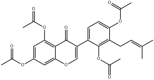 66056-27-7 5,7-Bis(acetyloxy)-3-[2,4-bis(acetyloxy)-3-(3-methyl-2-butenyl)phenyl]-4H-1-benzopyran-4-one