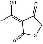 2,4(3H,5H)-Thiophenedione, 3-(1-hydroxyethylidene)-, (E)- (9CI) Struktur