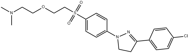 6608-80-6 2-[2-[[4-[3-(4-氯苯基)-4,5-二氢-1H-吡唑-1-(1+)基]苯基]磺酰基]乙氧基]-N,N-二甲基乙胺