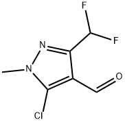 5-Chloro-3-(difluoromethyl)-1-methyl-1H-pyrazole-4-carbaldehyde Structure