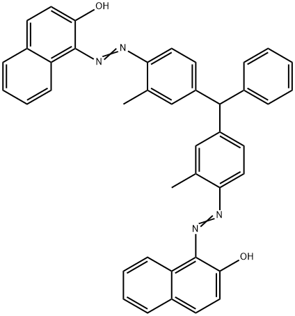 1,1'-[(phenylmethylene)bis[(2-methyl-4,1-phenylene)azo]]bis(2-naphthol) Structure