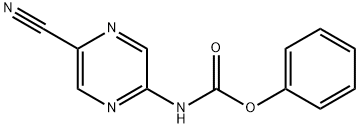 phenyl 5-cyanopyrazin-2-ylcarbamate Structure