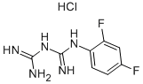 1-{[{[AMINO(IMINO)METHYL]AMINO}(IMINO)METHYL] AMINO}-2,4-DIFLUOROBENZENE HYDROCHLORIDE,66088-52-6,结构式