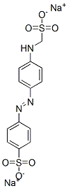 disodium 4-[[4-[(sulphonatomethyl)amino]phenyl]azo]benzenesulphonate Struktur