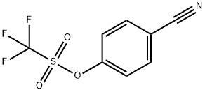 4-Cyanophenyl trifluoromethanesulfonate Struktur