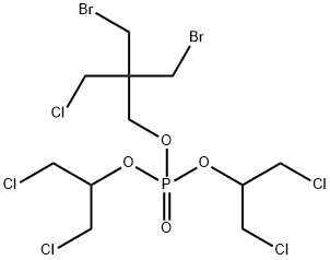 2,2-bis(bromomethyl)-3-chloropropyl bis[2-chloro-1-(chloromethyl)ethyl] phosphate  Structure