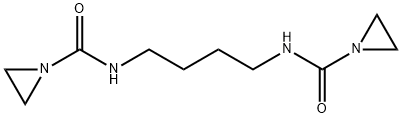 N,N'-テトラメチレンビス(1-アジリジンカルボアミド) 化学構造式