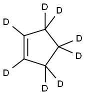 CYCLOPENTENE-D8 结构式