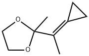 1,3-Dioxolane,  2-(1-cyclopropylideneethyl)-2-methyl- Structure