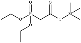 ジエトキシホスフィニル酢酸トリメチルシリル 化学構造式