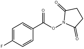 Succinimido p-fluorobenzoate Struktur