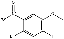 1-BROMO-5-FLUORO-4-METHOXY-2-NITROBENZENE Structure