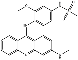 N-[4-[3-(Methylamino)-9-acridinylamino]-3-methoxyphenyl]methanesulfonamide Structure