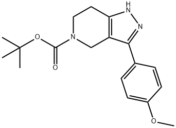 TERT-BUTYL 3-(4-METHOXYPHENYL)-6,7-DIHYDRO-1H-PYRAZOLO[4,3-C]PYRIDINE-5(4H)-CARBOXYLATE Structure