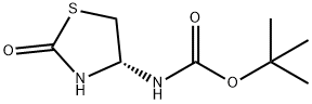 Carbamic acid, [(4R)-2-oxo-4-thiazolidinyl]-, 1,1-dimethylethyl ester (9CI) Structure