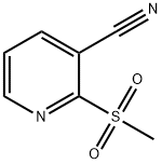 2-(Methylsulfonyl)nicotinonitrile, 66154-66-3, 结构式