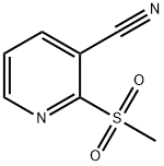 2-(Methylsulfonyl)nicotinonitrile 结构式