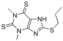 3,7-Dihydro-1,3-dimethyl-8-(propylthio)-1H-purine-2,6-dithione Struktur