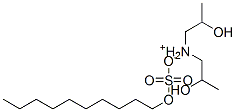 bis(2-hydroxypropyl)ammonium decyl sulphate 化学構造式