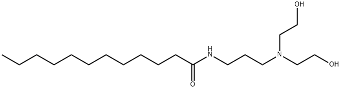 N-[3-[bis(2-hydroxyethyl)amino]propyl]dodecanamide Struktur