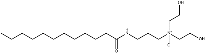 N-[3-[bis(2-hydroxyethyl)amino]propyl]dodecanamide N-oxide Struktur