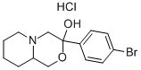 3-(4-BROMOPHENYL)OCTAHYDRO-PYRIDO[2,1-C][1,4]OXAZIN-3-OL HYDROCHLORIDE 化学構造式