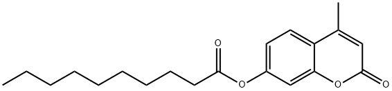 デカン酸4-メチルウンベリフェリル 化学構造式