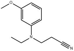 3-(ethyl(3-methoxyphenyl)amino)propanenitrile Structure