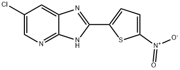 6-氯-2-(5-硝基噻吩-2-基)-1H-咪唑并[4,5-B]吡啶, 662117-74-0, 结构式