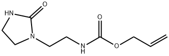 [2-(2-オキソ-1-イミダゾリジニル)エチル]カルバミン酸2-プロペニル 化学構造式