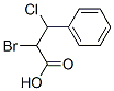 2-bromo-3-chloro-3-phenyl-propanoic acid Struktur