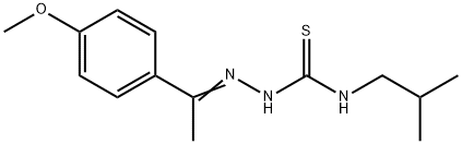 1-[1-(4-methoxyphenyl)ethylideneamino]-3-(2-methylpropyl)thiourea,6622-89-5,结构式