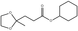 cyclohexyl 3-(2-methyl-1,3-dioxolan-2-yl)propanoate,6624-91-5,结构式