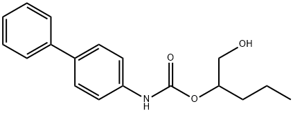 1-hydroxypentan-2-yl N-(4-phenylphenyl)carbamate Structure